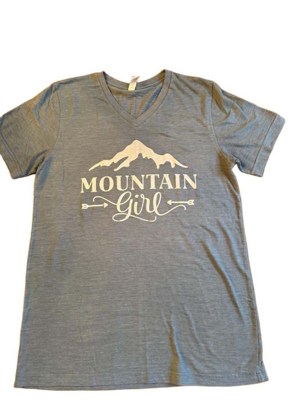 Bella+Canvas Mountain Girl Graphic V-Neck T-Shirt